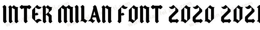 Inter milan font 2020 2021字体转换